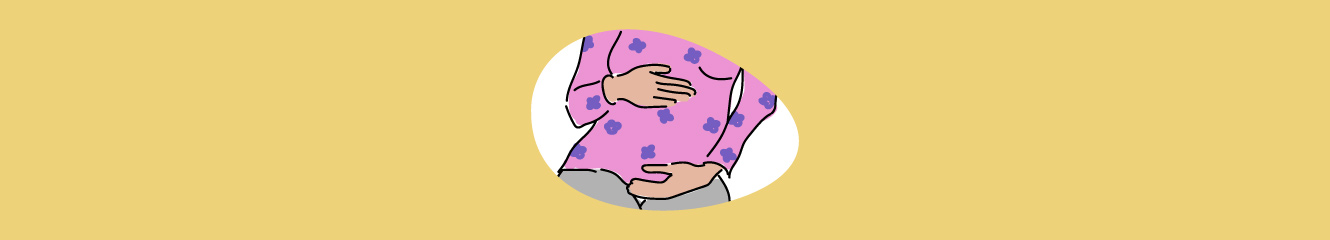 Illustration einer schwangeren Frau