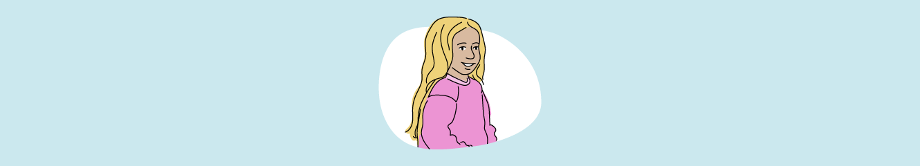 Illustration eines Mädchens