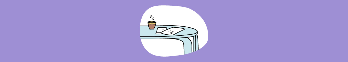 Illustration eines Tischs