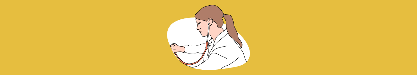 Illustration einer Ärztin