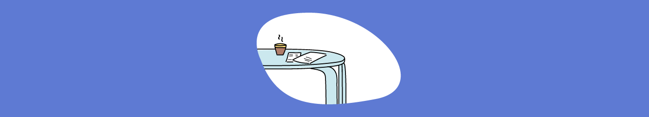 Illustration eines Tischs