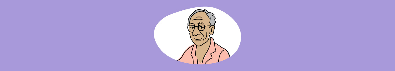Illustration eines alten Mannes