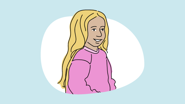 Illustration eines Mädchens