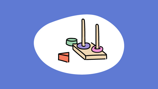 Illustration eines Kinderspielzeugs