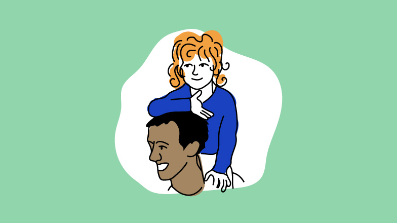 Illustration einer Familie