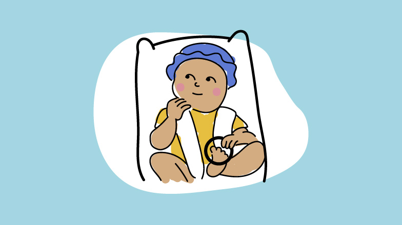 Illustration eines Babys