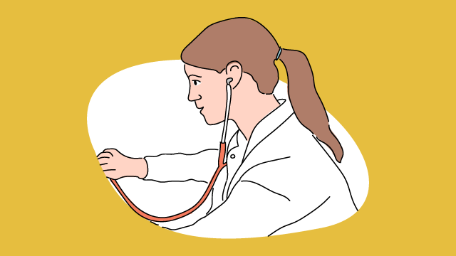 Illustration einer Ärztin