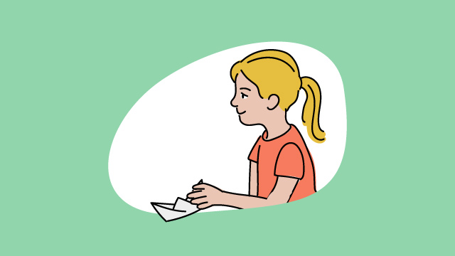 Illustration eines Mädchens