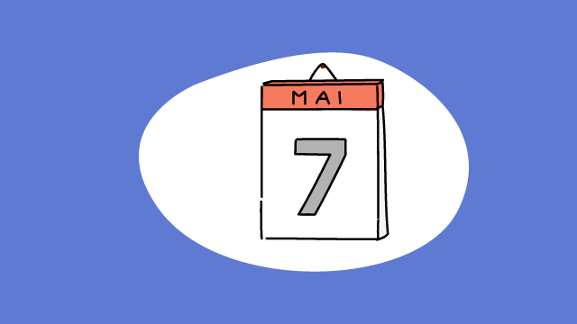 Illustration eines Kalenders