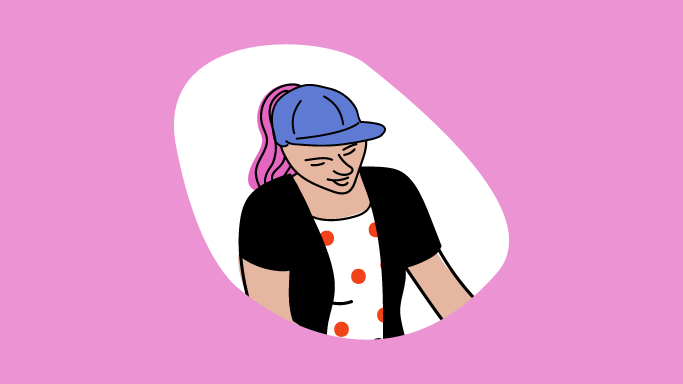 Illustration einer Frau
