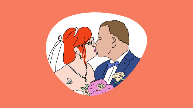 Illustration eines Ehepaars