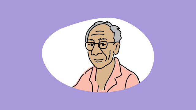 Illustration eines alten Mannes