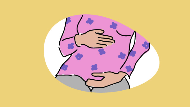 Illustration einer schwangeren Frau