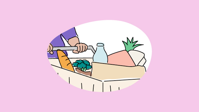 Illustration eines Einkaufwagens