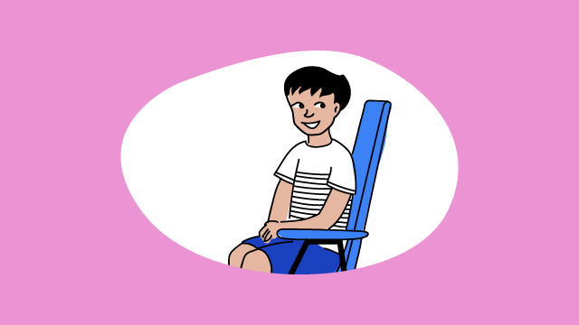 Illustration eines Jungen
